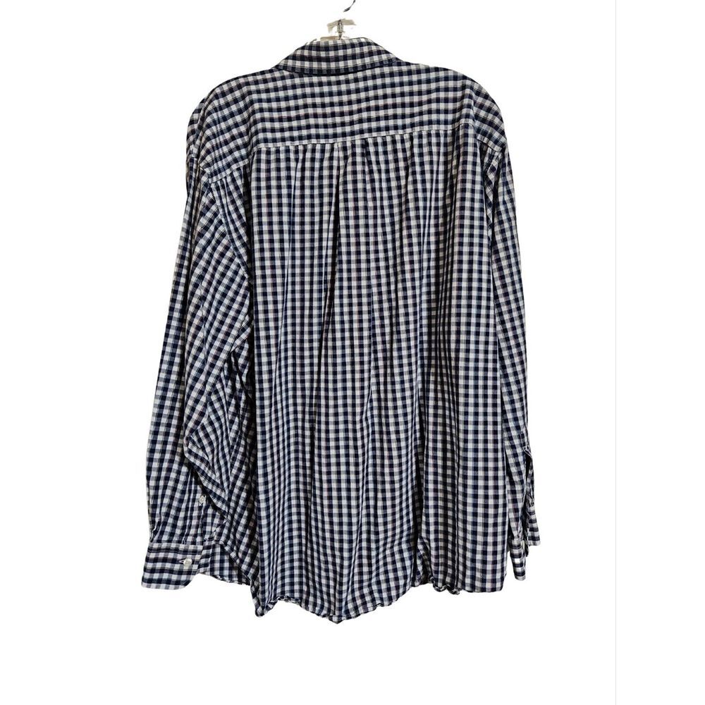 Brooks Brothers 346 Original Polo Men's Long‎ Sleeve Blue Check Button Up Shirt - Picture 2 of 4